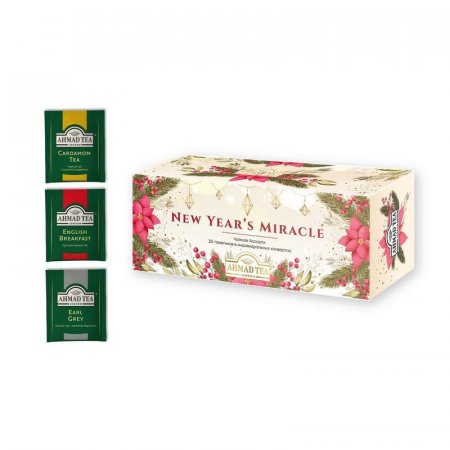 Чай Ahmad Tea Новогоднее чудо ассорти 30 пакетиков