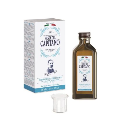 Ополаскиватель для полости рта Pasta del Capitano свежая мята/зеленый  чай 100 мл