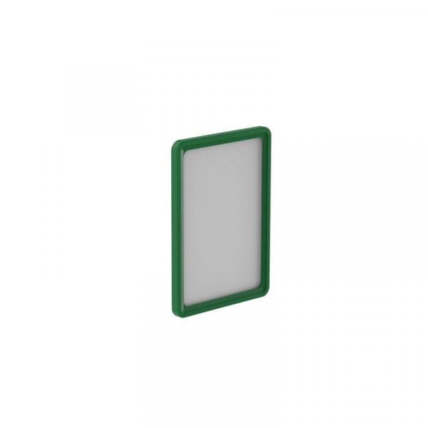 Рамка для ценникодержателей пластиковая А4 зеленая (10 штук в упаковке, артикул производителя 102004-07)