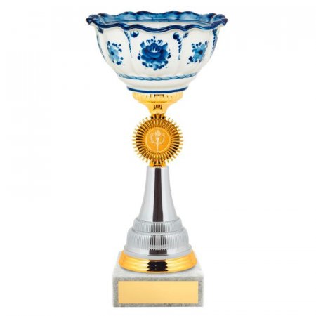 Кубок Российские традиции керамика/мрамор (высота 35,5 см)