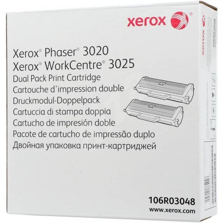 Картридж Xerox 106R03048 черный (2 штуки в упаковке)
