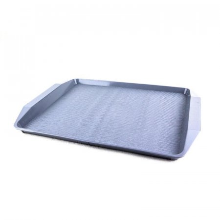 Поднос прямоугольный пластиковый Uniplast Компакт 43x30 см (7601041) серый