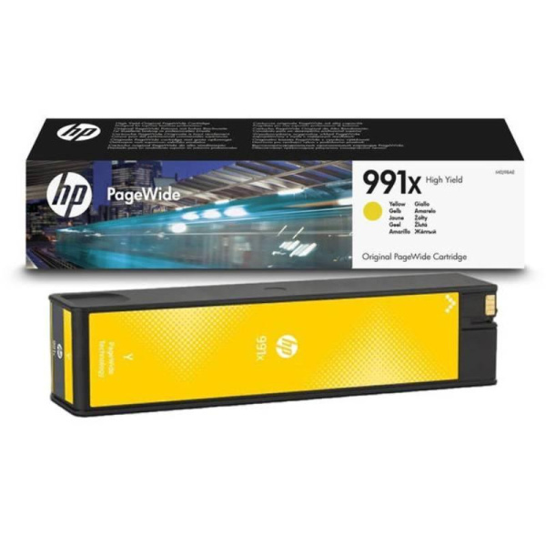 Картридж струйный HP 991X M0J98AE желтый оригинальный повышенной емкости