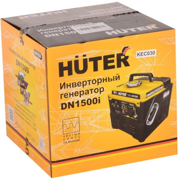 Генератор бензиновый Huter DN1500i инверторный (64/10/4)