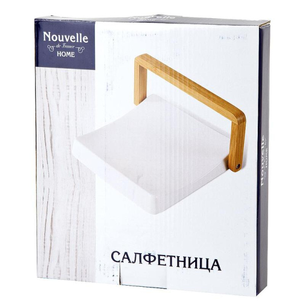 Салфетница Nouvelle Home Naturel фарфоровая 20x7.5 см