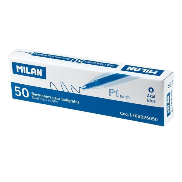 Стержень шариковый Milan P1 Touch синий (толщина линии 1.0 мм)