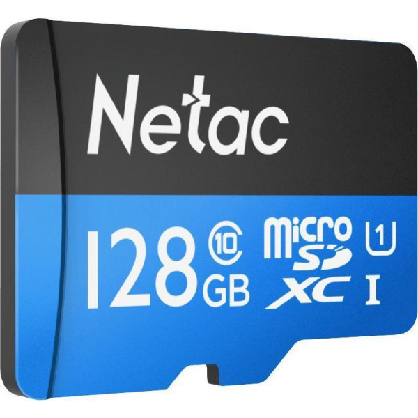 Карта памяти 128 ГБ microSDXC Netac P500 Standard UHS-I U1  (NT02P500STN-128G-R)