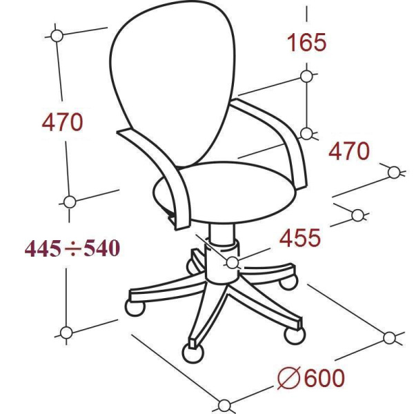 Кресло офисное Easy Chair 304 оранжевое/черное (сетка/ткань, металл)