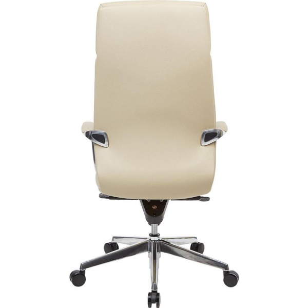 Кресло для руководителя Easy Chair 570 МL бежевое (натуральная кожа, металл)