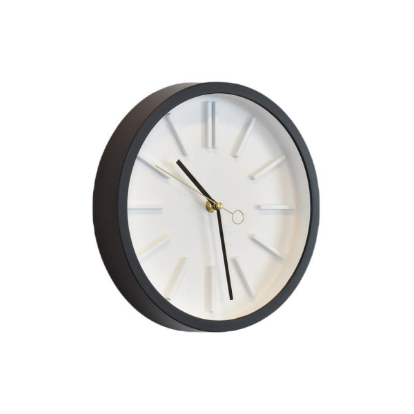 Часы настенные Image Black plastic clock 79767 (25x25x4.5 см)