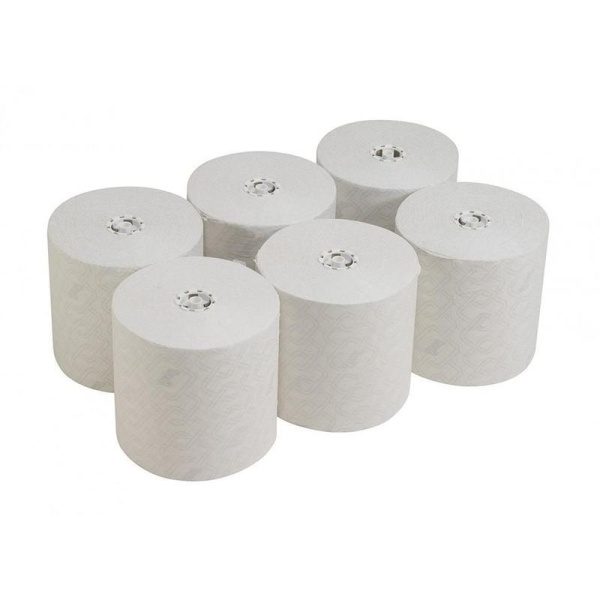 Полотенца бумажные в рулонах Kimberly Clark Scott Max 1-слойные 6 рулонов по 350 метров (артикул производителя 6691)