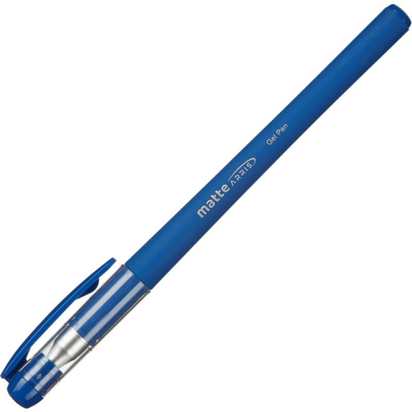 Ручка гелевая неавтоматическая Deli Matte Arris синяя (толщина линии 0.3  мм)