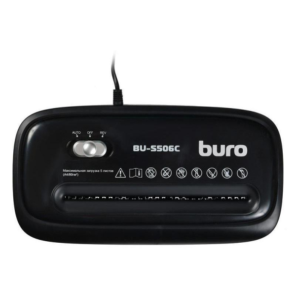Уничтожитель документов Buro Home BU-S506C 4-й уровень секретности объём  корзины 12 л