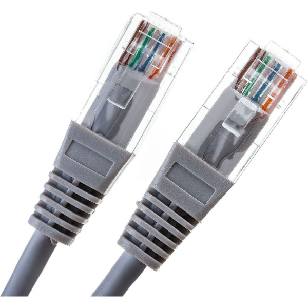 Патч-корд витая пара TWT TWT-45-45-0.5-GY cat 5e 0.5 м