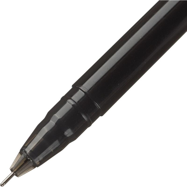 Ручка гелевая неавтоматическая Deli черная (толщина линии 0.3 мм)