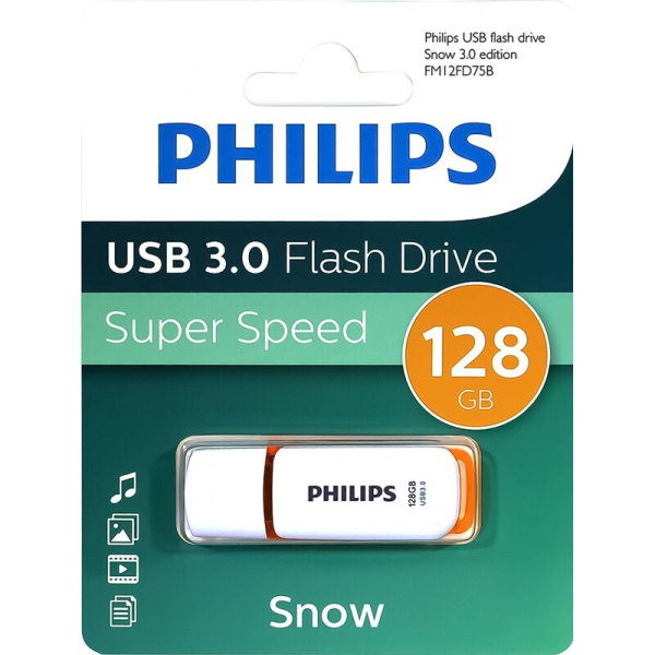 Флешка USB 3.0 128 ГБ Philips SNOW 3.0 (FM12FD75B/97)