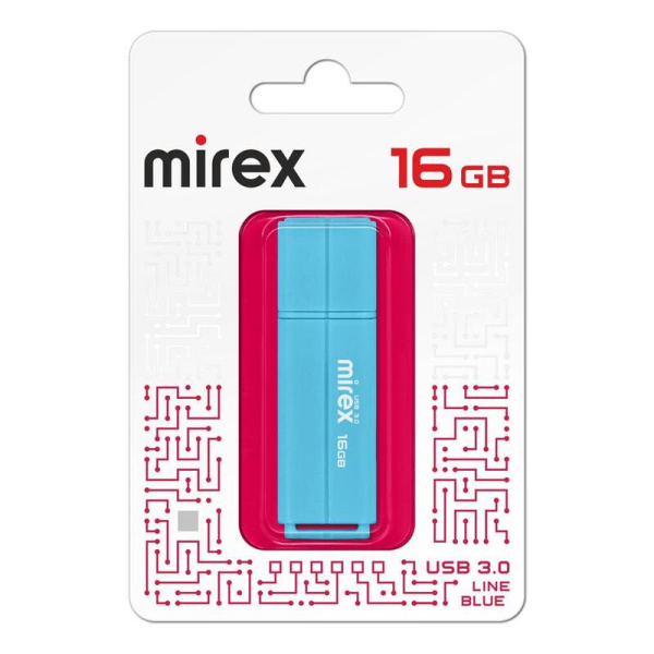 Флешка USB 3.0 16 ГБ Mirex Line (13600-FM3LBU16)