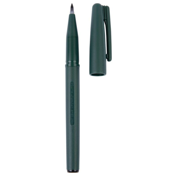 Фломастер-кисть для каллиграфии Pentel Brush Sign Pen Pigment Medium 0.5  мм черный