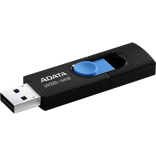 Флешка USB 3.0 64 ГБ Adata UV320 (AUV320-64G-RBKBL)