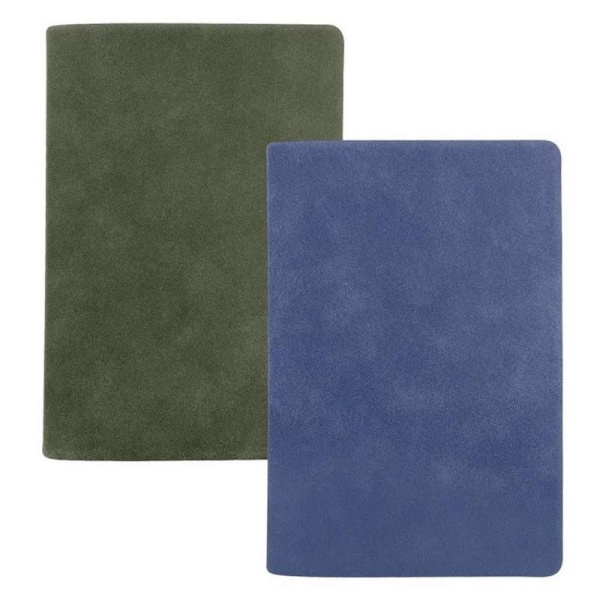 Ежедневник полудатированный InFolio Soft искусственная кожа А5 160  листов зеленый (140х200 мм)