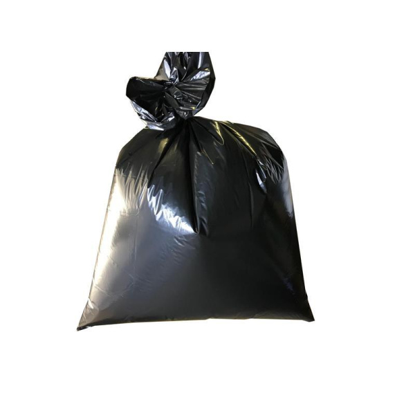 Мешки для мусора на 240 литров черные (60 мкм, в упаковке 50 штук, 100х140 см)