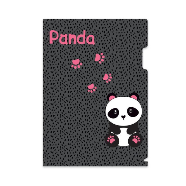 Набор папок №1 School Panda 3 штуки в упаковке (уголок А4, конверт на  кнопке А4, А5)