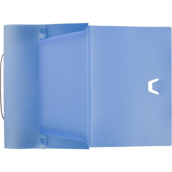 Папка на резинках Attache Selection Breeze А4 10 мм пластиковая до 150  листов голубая (толщина обложки 0.7 мм)