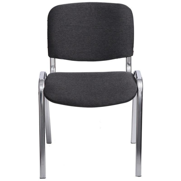Стул офисный Easy Chair Изо серый (ткань, металл хромированный)