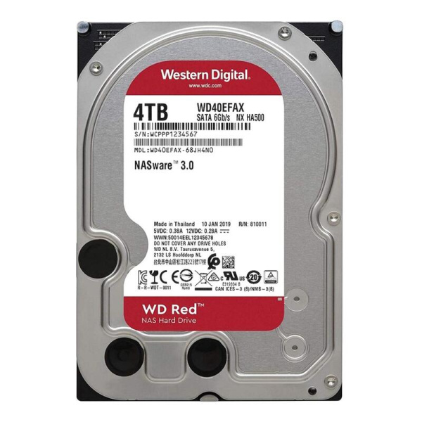 Жесткий диск Western Digital Red 4 ТБ (WD40EFAX)
