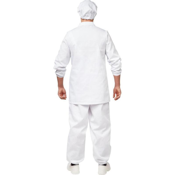 Куртка для пищевого производства мужская у17-КУ белая (размер 44-46 рост 170-176)