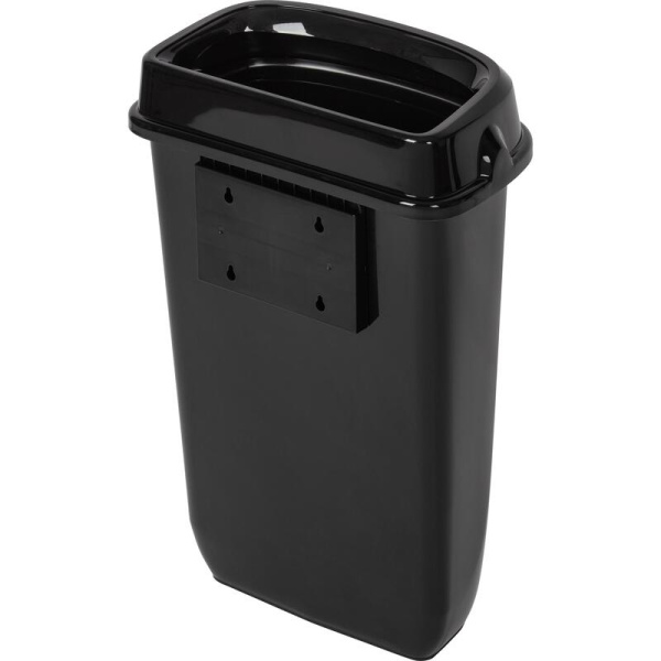 Ведро для мусора Luscan Prof Etalon 12 л пластик черное (32,8х19,5х51,8  см)