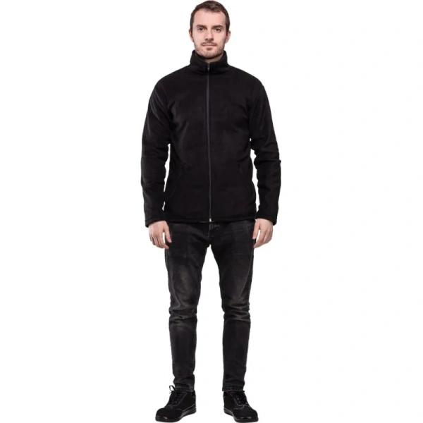 Толстовка флисовая мужская черная размер S (40-42) Толстовка флисовая мужская черная размер S (40-42)