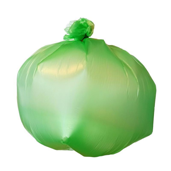 Мешки для мусора на 60 л Luscan зеленые (ПНД, 12 мкм, 30 штук в рулоне,  58x68 см)