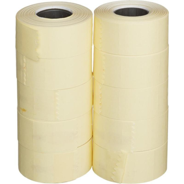 Этикет-лента прямоугольная белая 26х16 мм (10 рулонов по 1000 этикеток)