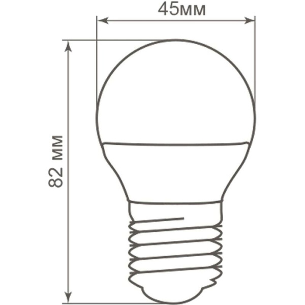 Лампа светодиодная Feron LB-38 5 Вт Е27 G45 2700 К 410 Лм (25404)