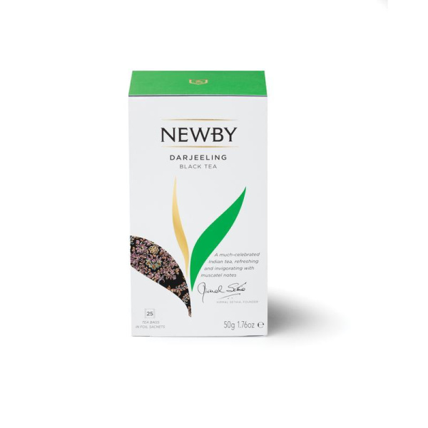 Чай Newby Darjeeling черный с мускатом 25 пакетиков