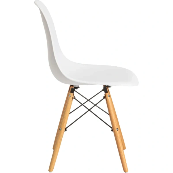 Стул обеденный TetChair Cindy (Eames) 20229 белый (пластик, массив  дерева) Стул обеденный TetChair Cindy (Eames) 20229 белый (пластик, массив  дерева)