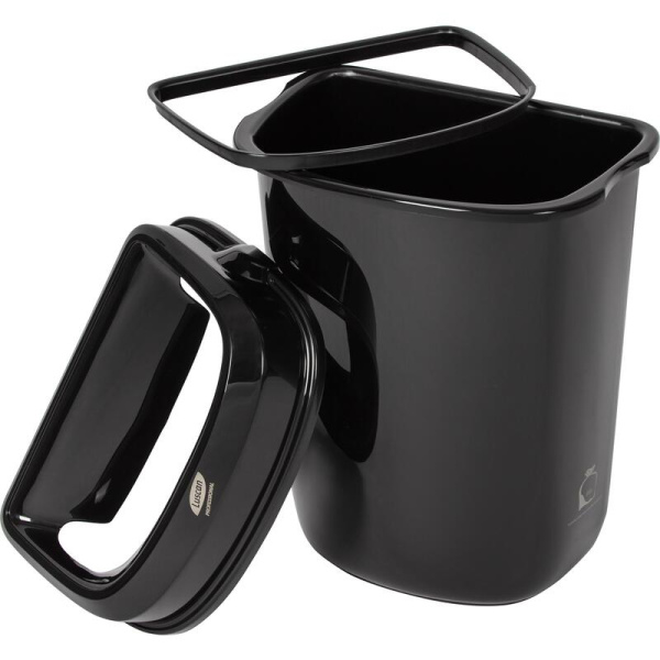 Ведро для мусора Luscan Prof Etalon 32 л пластик черное (41,4х28х57 см)