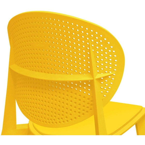 Стул для столовых SHT-S111-P желтый (пластик)