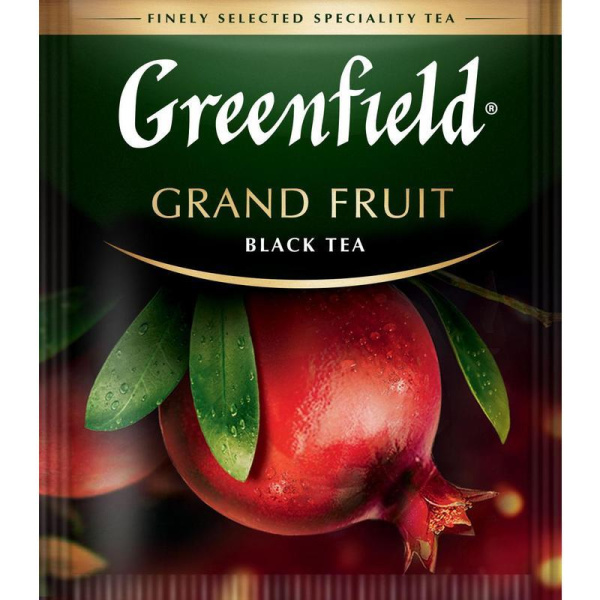 Чай Greenfield Grand Fruit черный с гранатом 25 пакетиков