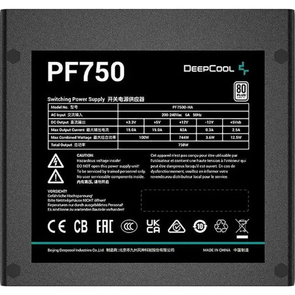 Блок питания Deepcool PF750 750 Вт