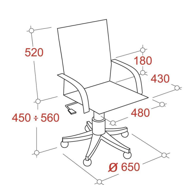 Кресло для руководителя Easy Chair 563 TPU черное (искусственная кожа, металл)