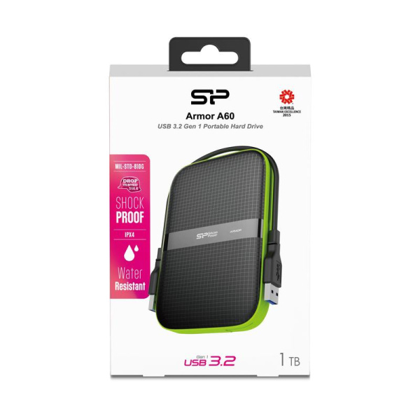 Внешний жесткий диск HDD Silicon Power Armor A60 1 Тб (SP010ТбPHDA60S3K)