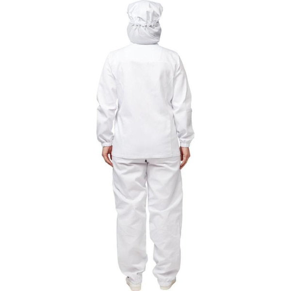 Куртка для пищевого производства женская у17-КУ белая (размер 48-50 рост 158-164)