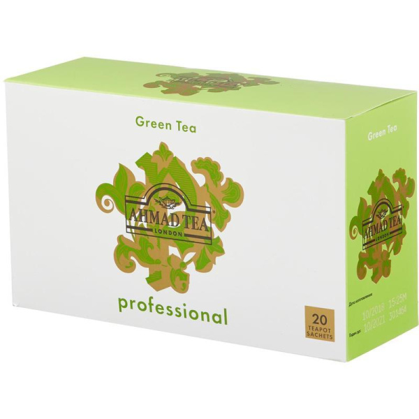 Чай Ahmad Tea Professional зеленый 20 пакетиков