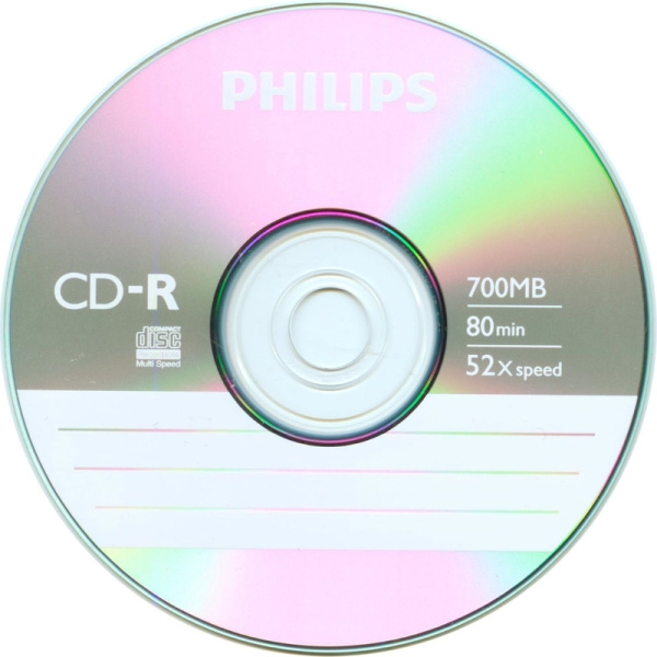 Диск CD-R Philips 700 МБ 52x slim CR7D5SF01/97