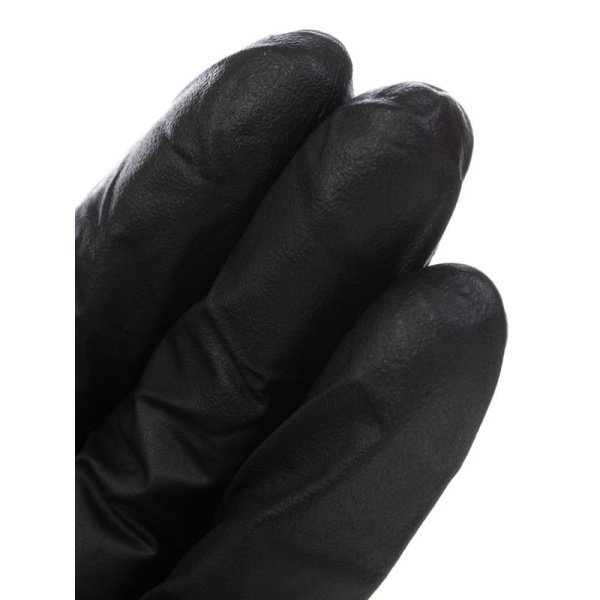 Перчатки медицинские смотровые нитриловые NitriMax нестерильные  неопудренные размер S (6.5-7) черные (100 штук в упаковке)