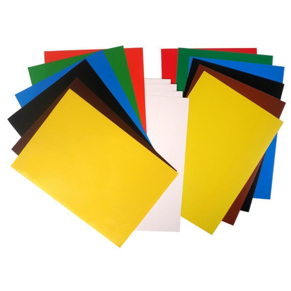 Набор цветной бумаги и картона Время отдохнуть (А4, 16 листов, 7 цветов, мелованная)