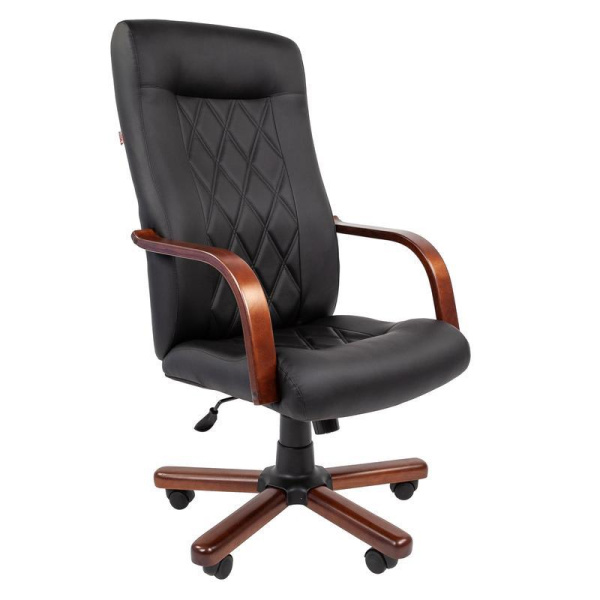 Кресло для руководителя Easy Chair 430 TPU черное (экокожа, металл)