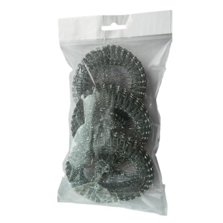 Губка для мытья посуды Luscan металлическая 100х100х15 мм 12 г (3 штуки в упаковке) Губка для мытья посуды Luscan металлическая 100х100х15 мм 12 г (3 штуки в упаковке)